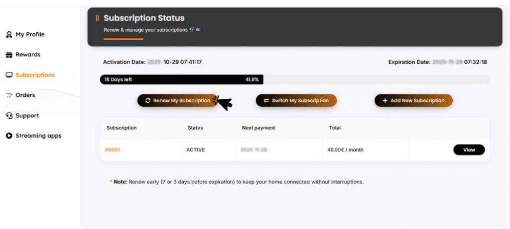How to Renew My Subscription
